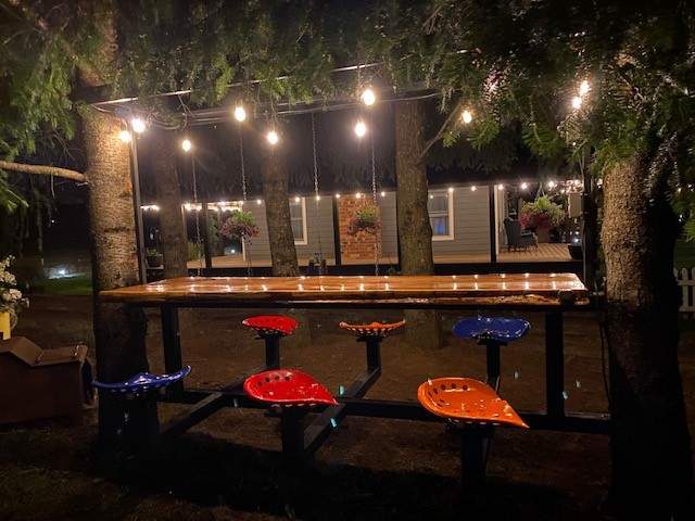Custom designed and fabricated outdoor project