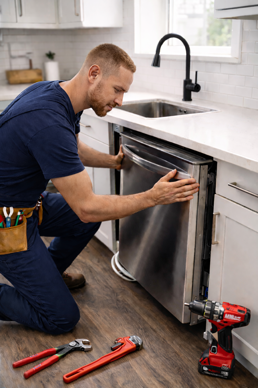 Dishwasher installation project