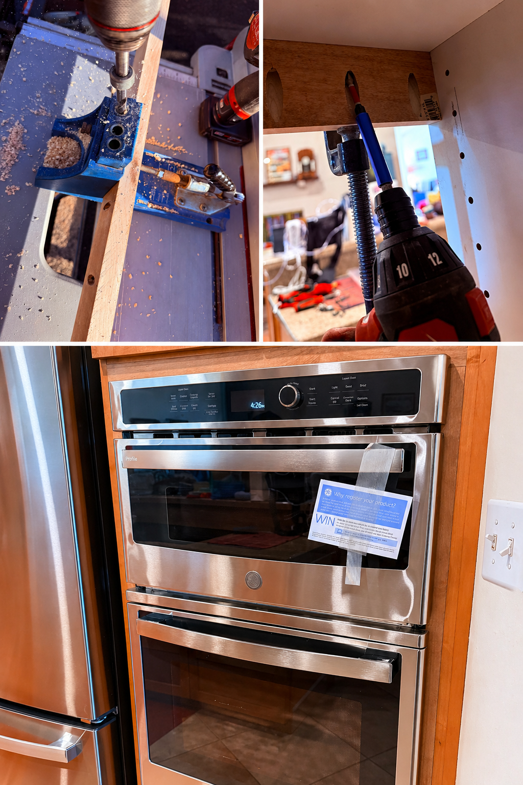 Built-in appliance installation project